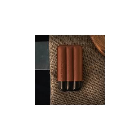 Etui trabucuri Les Fines Lames TRIO Brown