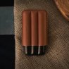 Etui trabucuri Les Fines Lames TRIO Brown