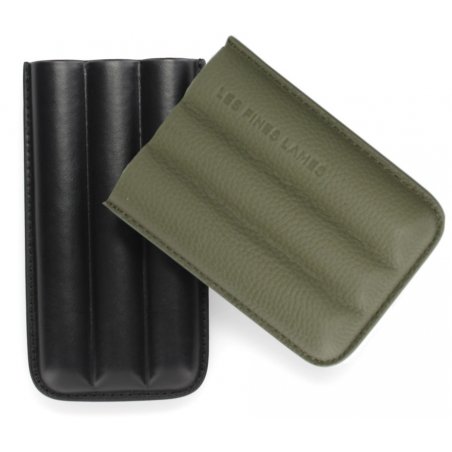 Etui trabucuri Les Fines Lames Cigar Case TRIO Green