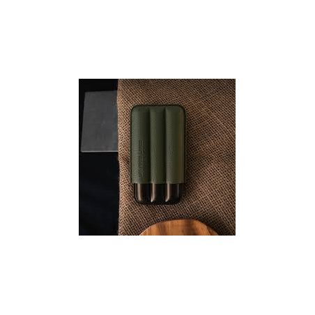 Etui trabucuri Les Fines Lames Cigar Case TRIO Green