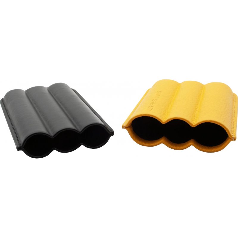 Etui trabucuri Les Fines Lames Cigar Case TRIO Yellow