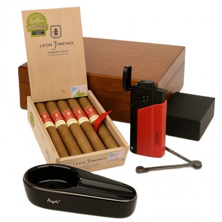Set cadou trabucuri si accesorii Leon Jimenes 10