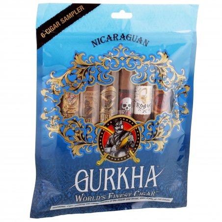 Trabucuri Gurkha Nicaraguan Fresh Pack Toro Sampler Blue 48 (6X8)