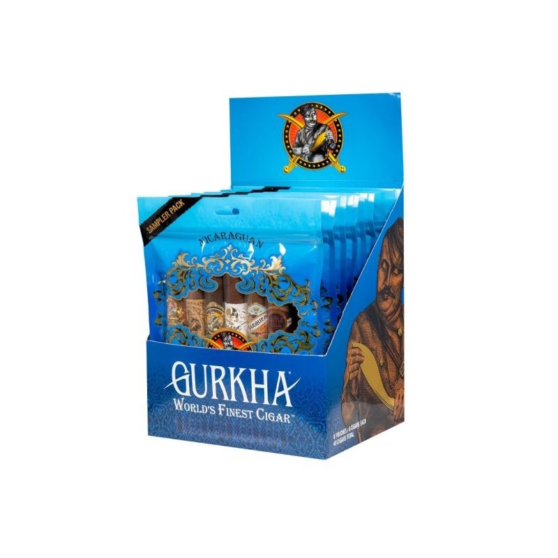 Trabucuri Gurkha Nicaraguan Fresh Pack Toro Sampler Blue 48 (6X8)