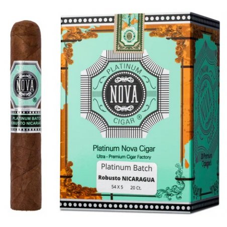 Trabucuri Platinum Nova Batch Robusto Nicaragua 20