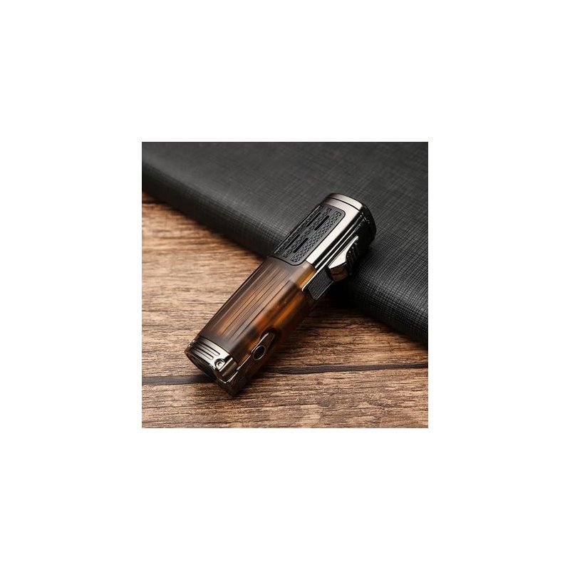 Bricheta Honest Triple Jet Flame Brown with Cigar Punch