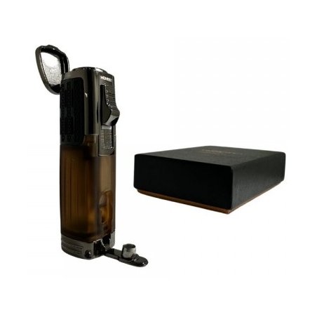 Bricheta Honest Triple Jet Flame Brown with Cigar Punch