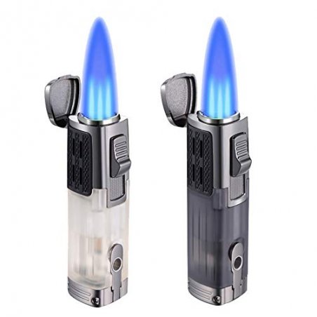 Bricheta Honest Triple Jet Flame Tranparent with Cigar Punch