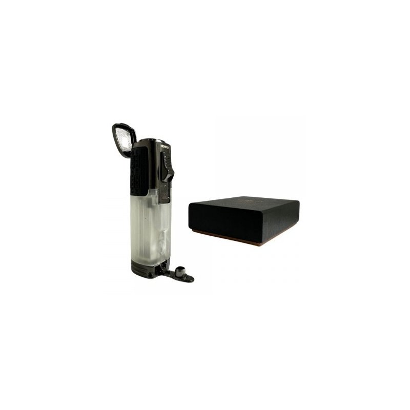 Bricheta Honest Triple Jet Flame Tranparent with Cigar Punch