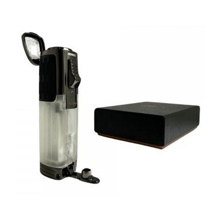 Bricheta Honest Triple Jet Flame Tranparent with Cigar Punch