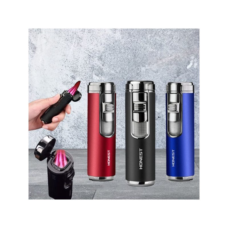 Bricheta Honest Quadruple 4-Flame Jet Silver