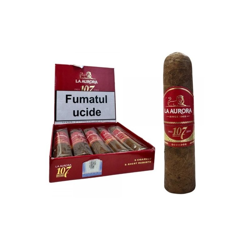 Trabucuri La Aurora 107 Ecuador Sumo Short Robusto (5)