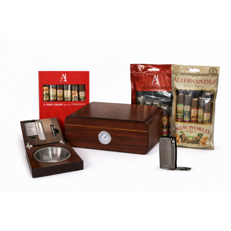 Set humidor trabucuri A.J. Fernandez cu accesorii