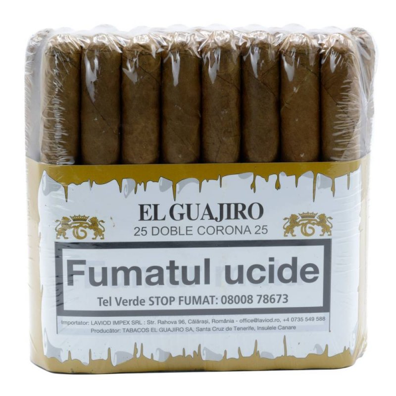 Trabucuri El Guajiro Doble Corona 125 (5x25) – Țigări de Foi ieftine