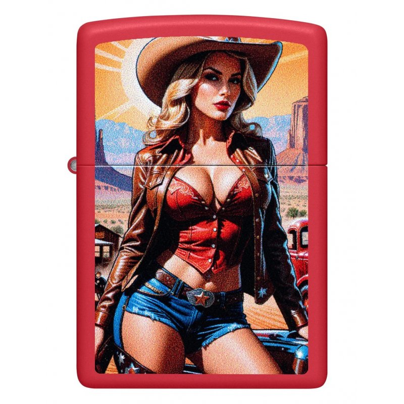 Bricheta ZIPPO 233 Pinup Cowgirl