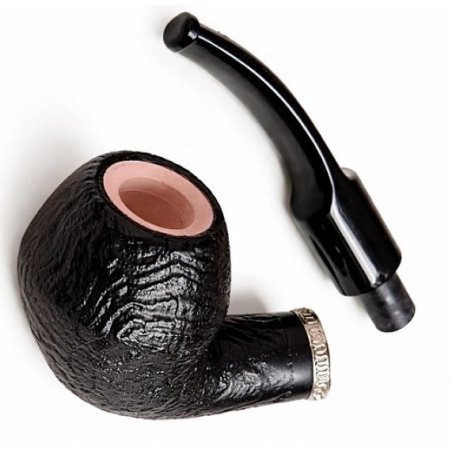 Pipa Angelo Meerschaum Black Rusticated 302004