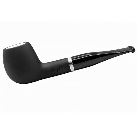 Pipa Angelo Meerschaum Black Matt Alu Ring 302002