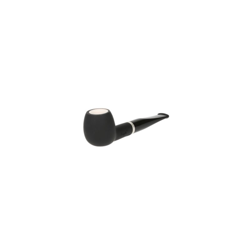 Pipa Angelo Meerschaum Black Matt Alu Ring 302002