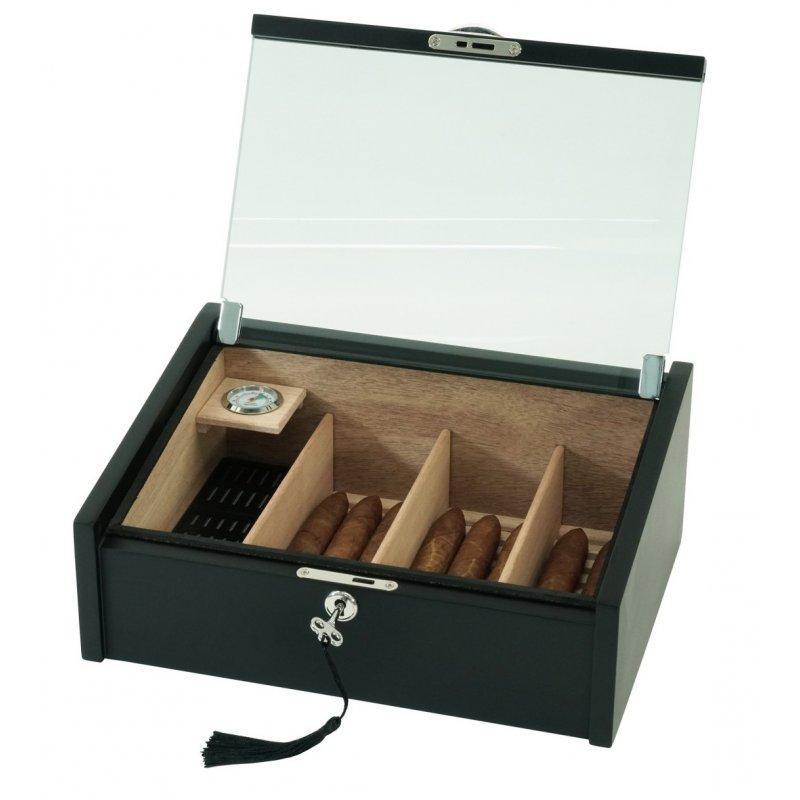 Humidor trabucuri Andreas Counter Top Black 3786