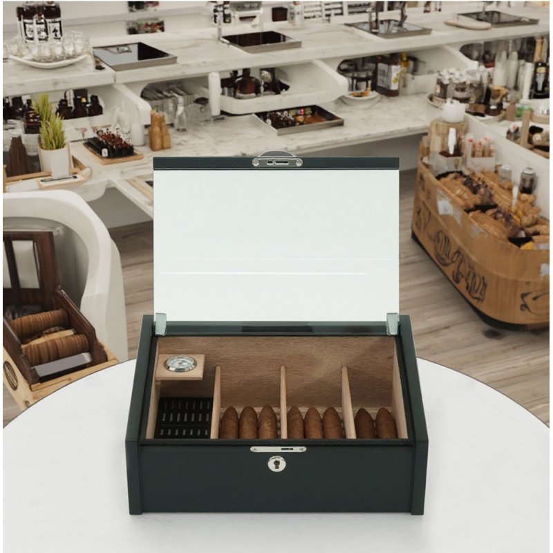 Humidor trabucuri Andreas Counter Top Black 3786