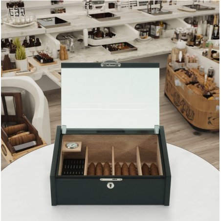 Humidor trabucuri Andreas Counter Top Black 3786