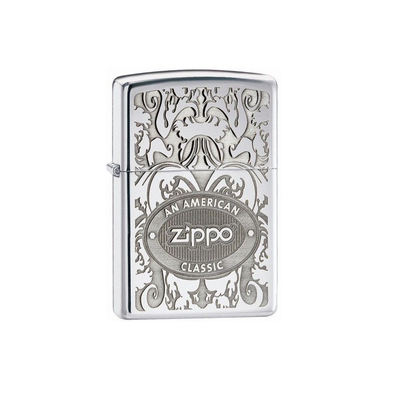 Bricheta Zippo 24751 Crown Stamp High Polish Chrome