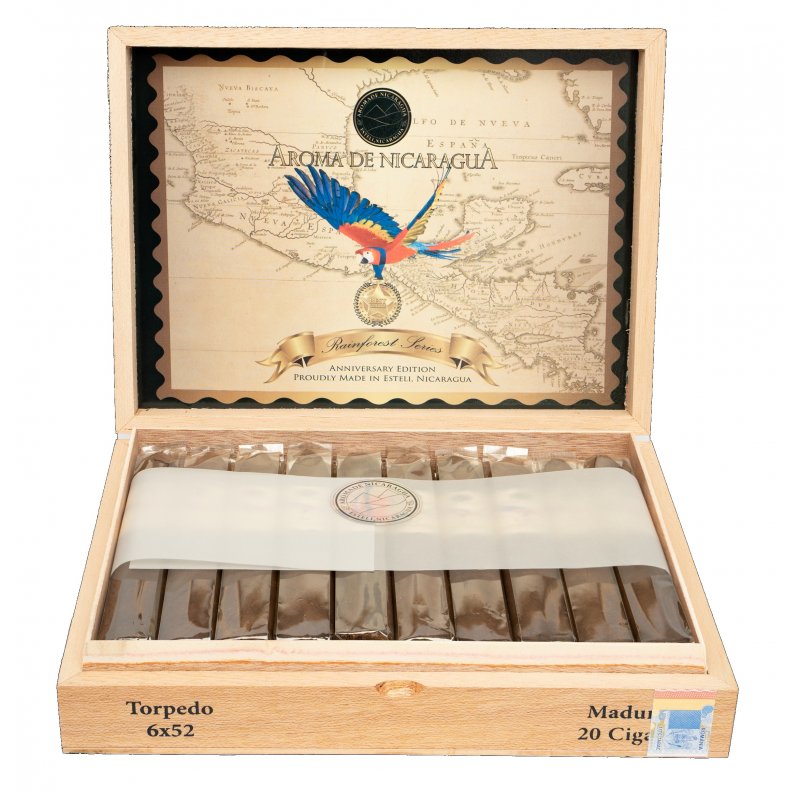 Trabucuri Aroma de Nicaragua Original Rain Forest Box Pressed Torpedos 20