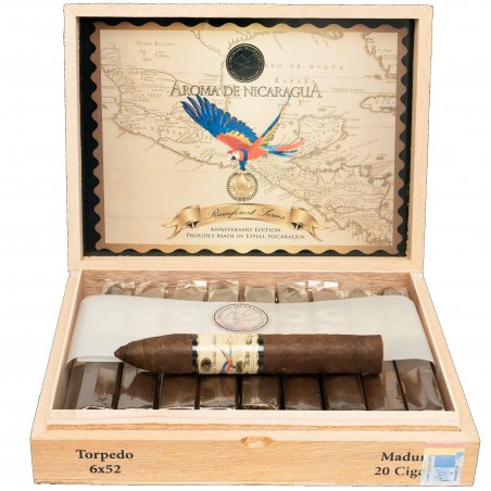Trabucuri Aroma de Nicaragua Original Rain Forest Box Pressed Torpedos 20