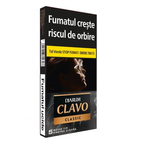 Tigări de foi Djarum Clavo Wood Tip Classic (100)