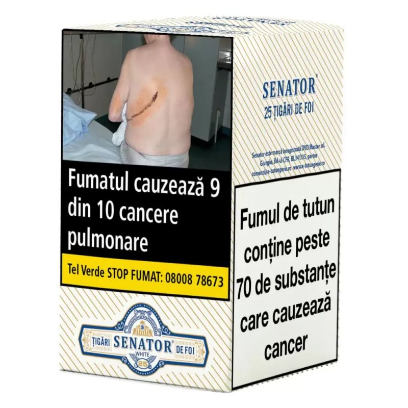 Tigari de foi Senator WHITE 5 pachete (125 )