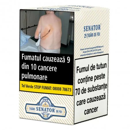 Tigari de foi Senator WHITE 5 pachete (125 )