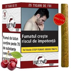 Tigari de foi Piff Puff Ruby 240g (cirese) 25
