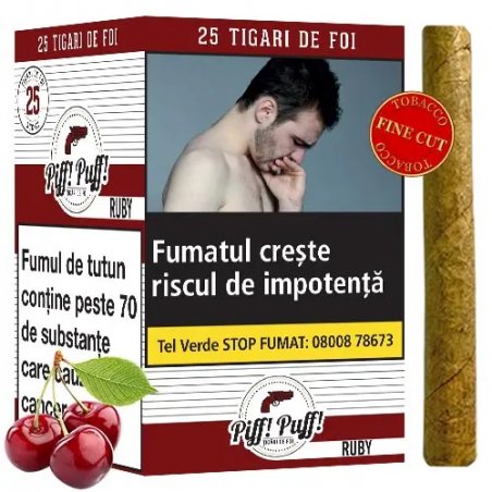 Tigari de foi Piff Puff Ruby 240g (cirese) 25