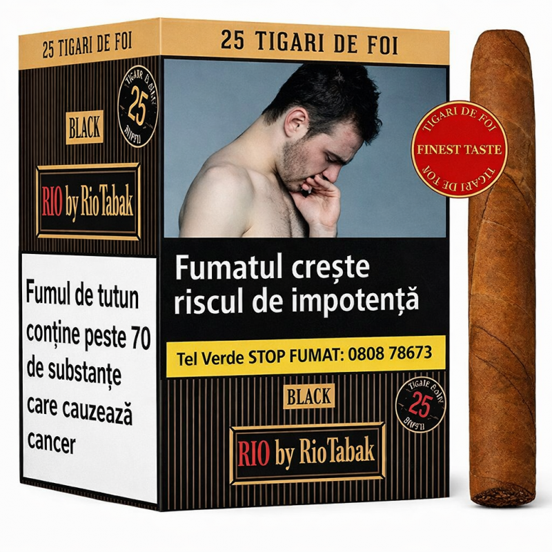 Tigari de foi RIO Black by RioTabak 240g (25)