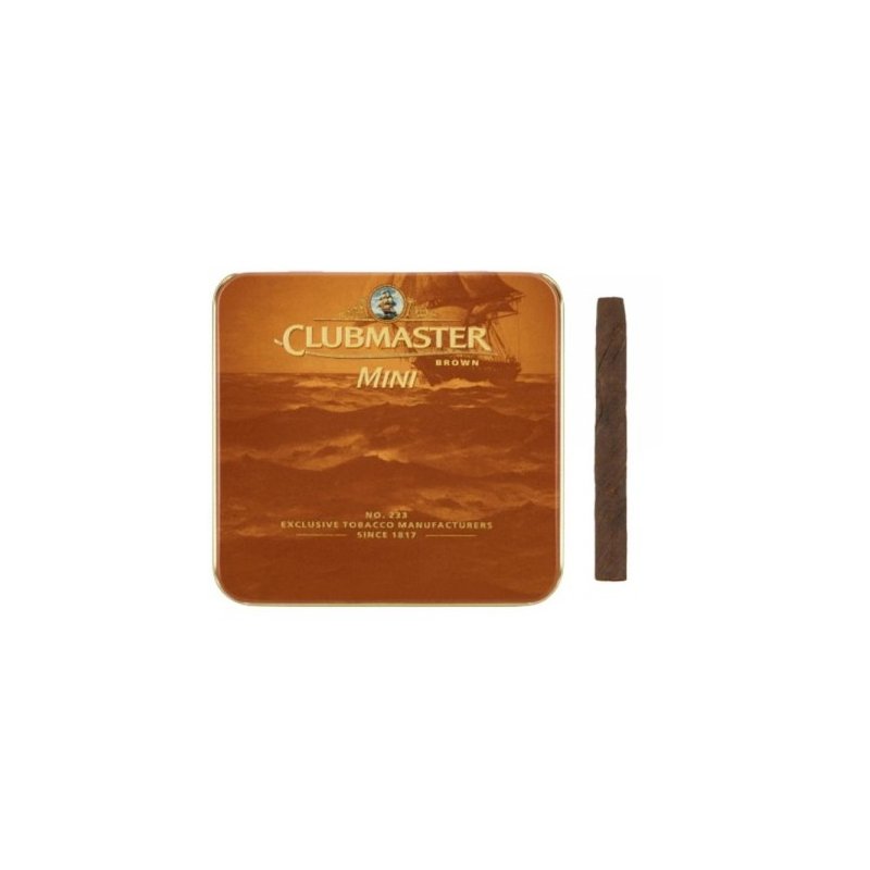 Tigari de foi Clubmaster Mini Brown (200) 10 pachete