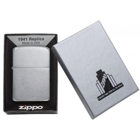 Bricheta Zippo 1941 Replica Brushed Chrome