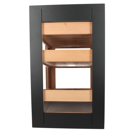 Humidor Cabinet Tower Black Matt La Reserva