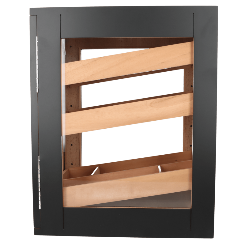 Humidor Cabinet Tower Black Matt La Reserva
