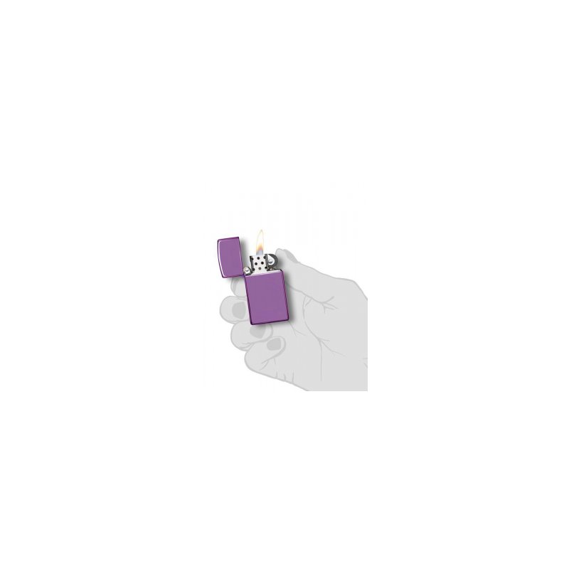Bricheta Zippo Slim High Polish Purple 28124