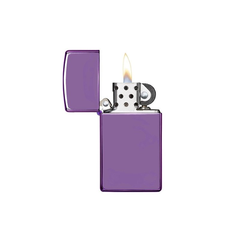 Bricheta Zippo Slim High Polish Purple 28124