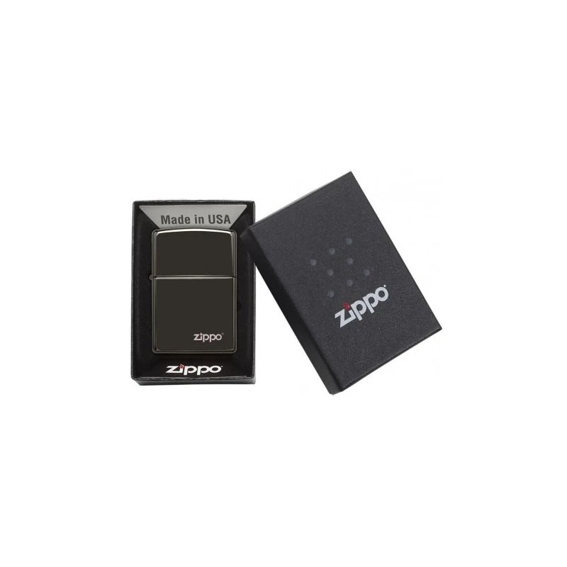 Bricheta Zippo Ebony Logo 24756ZL