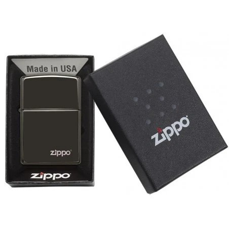 Bricheta Zippo Ebony Logo 24756ZL