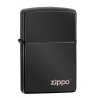 Bricheta Zippo Ebony Logo 24756ZL