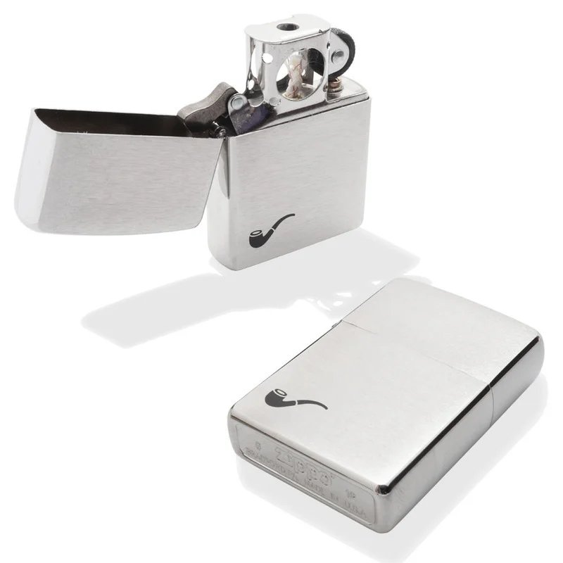 Bricheta Zippo 200PL Brushed Chrome Pipe Lighter de vanzare