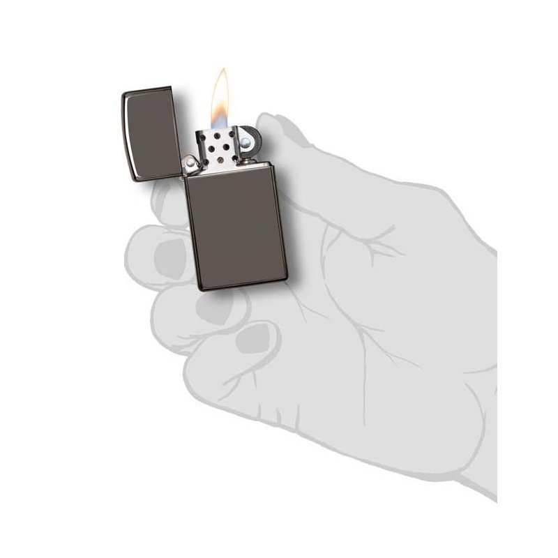 Bricheta Zippo 20492 Black Ice Slim de vanzare cu livrare rapida