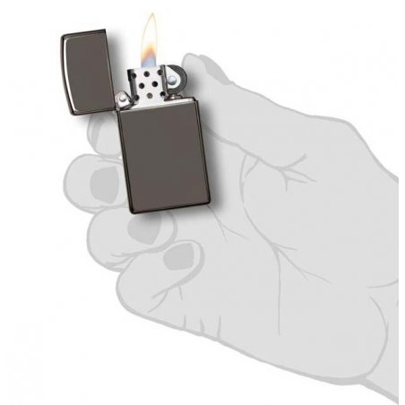 Bricheta Zippo 20492 Black Ice Slim de vanzare cu livrare rapida