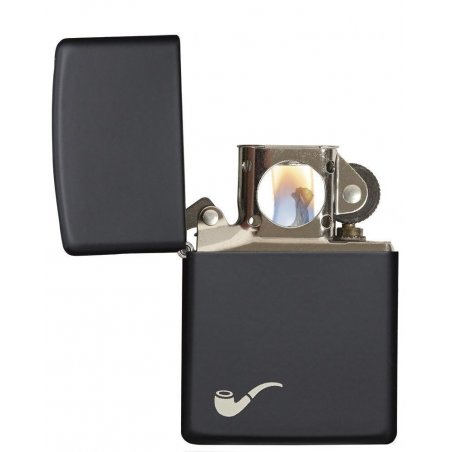 Bricheta Zippo 218PL Black Matte Pipe Lighter de vanzare