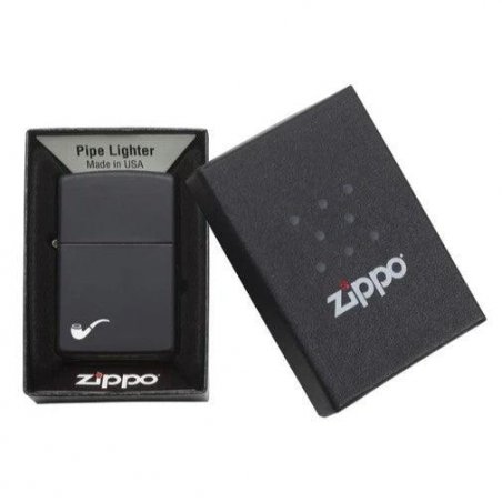 Bricheta Zippo 218PL Black Matte Pipe Lighter de vanzare