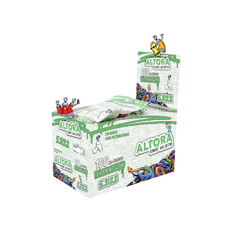 Filtre Tigari Altora Graffiti Extra Slim Long XL 5,3/22 mm (1000) 10 x 100