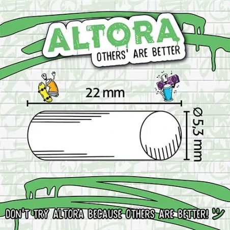 Filtre Tigari Altora Graffiti Extra Slim Long XL 5,3/22 mm (1000) 10 x 100